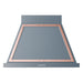 ILVE 36 Inch Nostalgie II Noblesse 600 CFM Wall Mount Blue Grey Range Hood Copper