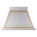 ILVE 36 Inch Nostalgie II Noblesse 600 CFM Wall Mount Stainless Steel Range Hood Brass