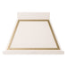 ILVE 36 Inch Nostalgie II Noblesse 600 CFM Wall Mount Antique White Range Hood Brass