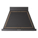 ILVE 36 Inch Nostalgie II Noblesse 600 CFM Wall Mount Glossy Black Range Hood Burnished