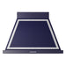 ILVE 36 Inch Nostalgie II Noblesse 600 CFM Wall Mount Midnight Blue Range Hood Chrome