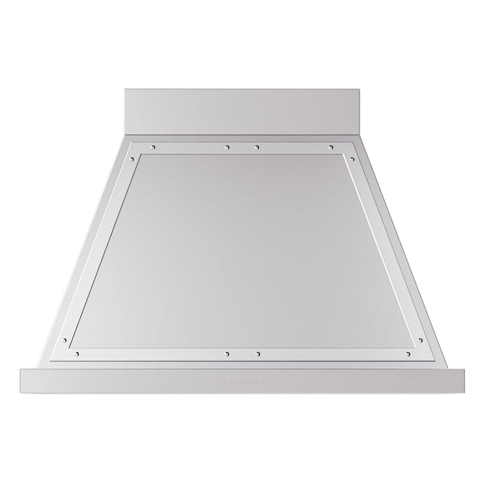 ILVE 36 Inch Nostalgie II Noblesse 600 CFM Wall Mount Stainless Steel Range Hood Chrome