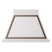 ILVE 36 Inch Nostalgie II Noblesse 600 CFM Wall Mount White Range Hood Burnished