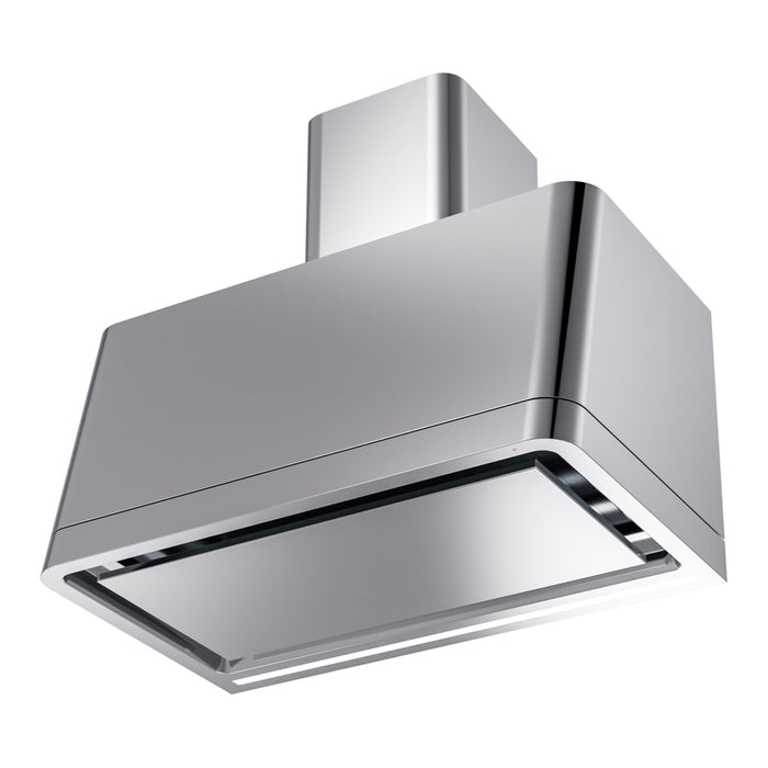 ILVE 36 Inch Panoramagic 600 CFM Wall Mount Stainless Steel Range Hood Side
