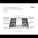 ILVE 36 Inch UHCP965FNSSGLP Nostalgie II Built-In Stainless Steel Liquid Propane Cooktop with 6 Sealed Burners and Griddle in Brass Trim Features