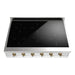 ILVE 36 Inch UHCPI366NSSG Nostalgie II Built-In Induction Rangetop with 5 Element in Brass Front