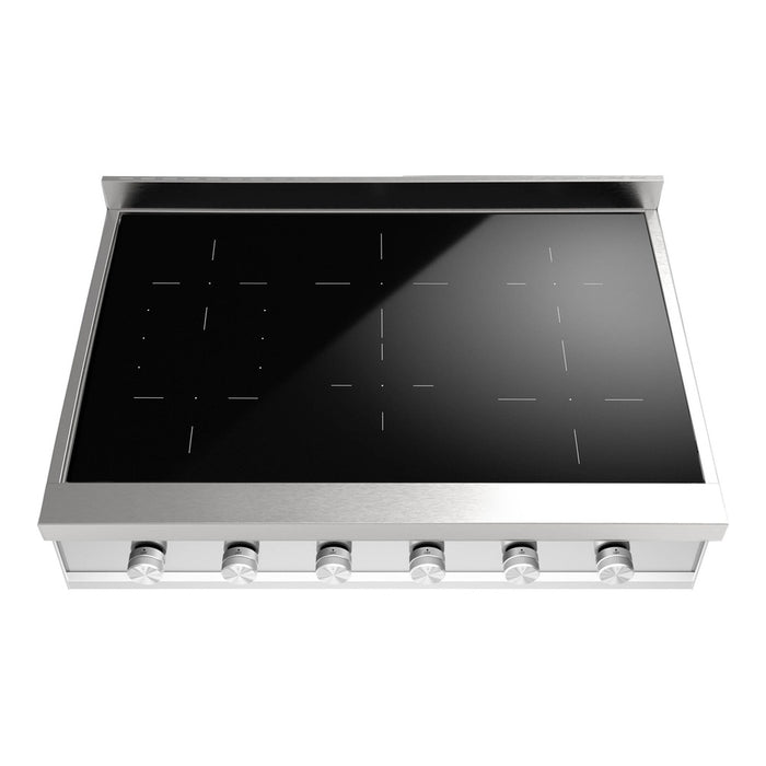 ILVE 36 Inch UHCPI366SS Professional Plus II Built-In Induction Stainless Steel Rangetop with 6 Element Front