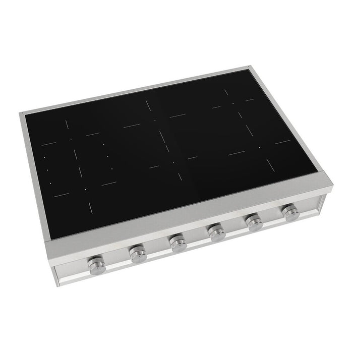 ILVE 36 Inch UHCPI366SS Professional Plus II Built-In Induction Stainless Steel Rangetop with 6 Element Main