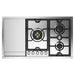 ILVE 36 Inch UHCPMT95FSSLP Panoramagic Built-In Stainless Steel Liquid Propane Cooktop with 5 Sealed Burners and Griddle Front