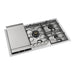 ILVE 36 Inch UHCPMT95FSSLP Panoramagic Built-In Stainless Steel Liquid Propane Cooktop with 5 Sealed Burners and Griddle Main