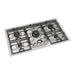 ILVE 36 Inch UHCPMT95SSLP Panoramagic Built-In Stainless Steel Liquid Propane Cooktop with 5 Sealed Burners Main