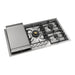 ILVE 36 Inch UHCPT95FSSLP Professional Plus II Built-In Stainless Steel Liquid Propane Cooktop with 5 Sealed Burners and Griddle Main