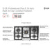 ILVE 36 Inch UHCPT95SSLP Professional Plus II Built-In Stainless Steel Liquid Propane Cooktop with 5 Sealed Burners Features