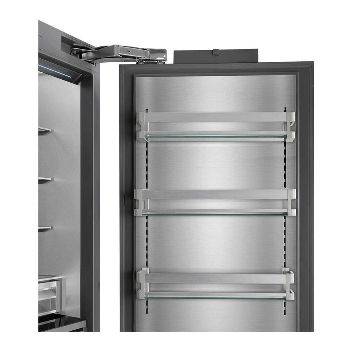 ILVE 36 Inch URBM36SIWPRY Panel Ready Built-In Bottom Freezer Refrigerator with 19.8 Cu. Ft. Capacity, Reversible Door, Energy Star and Sabbath Mode Side