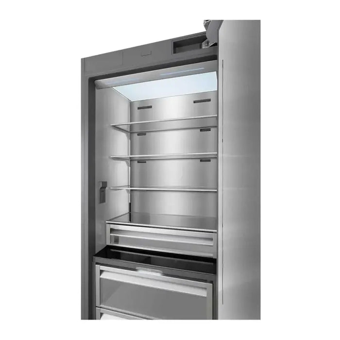 ILVE 36 Inch URFC36SNWPRY Refrigerator Column with 20.1 Cu. Ft. Capacity, Internal Water Dispenser and Reversible Door Side