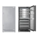 ILVE 36 Inch URFC36SNWPRY Refrigerator Column with 20.1 Cu. Ft. Capacity, Internal Water Dispenser and Reversible Door Main