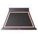 ILVE 40 Inch Nostalgie II Noblesse 600 CFM Wall Mount Glossy Black Range Hood Copper