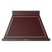 ILVE 40 Inch Nostalgie II Noblesse 600 CFM Wall Mount Burgundy Range Hood  Burnished