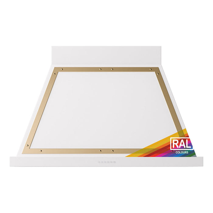 ILVE 40 Inch Nostalgie II Noblesse 600 CFM Wall Mount Custom Color (RAL) Range Hood Brass