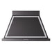 ILVE 40 Inch Nostalgie II Noblesse 600 CFM Wall Mount Glossy Black Range Hood Chrome