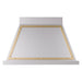 ILVE 40 Inch Nostalgie II Noblesse 600 CFM Wall Mount Stainless Steel Range Hood Brass