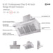 ILVE 40 Inch Professional Plus 600 CFM Wall Mount Range Hood Features
