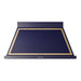 ILVE 48 Inch Nostalgie II Noblesse 600 CFM Wall Mount Midnight Blue Range Hood Brass