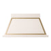 ILVE 48 Inch Nostalgie II Noblesse 600 CFM Wall Mount Antique White Range Hood Brass