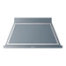 ILVE 48 Inch Nostalgie II Noblesse 600 CFM Wall Mount Blue Grey Range Hood  Chrome