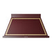 ILVE 48 Inch Nostalgie II Noblesse 600 CFM Wall Mount Burgundy Range Hood Brass