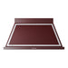 ILVE 48 Inch Nostalgie II Noblesse 600 CFM Wall Mount Burgundy Range Hood Chrome