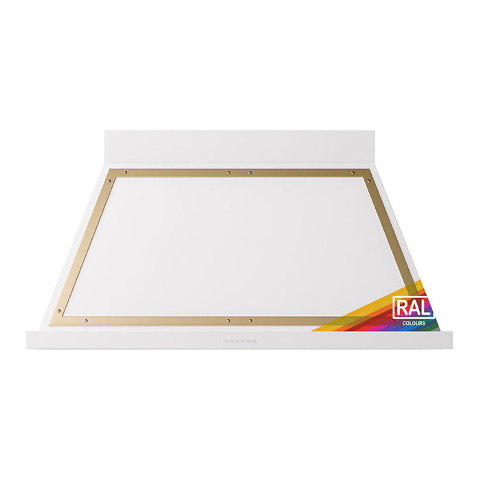 ILVE 48 Inch Nostalgie II Noblesse 600 CFM Wall Mount Custom Color (RAL) Range Hood Brass