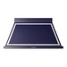 ILVE 48 Inch Nostalgie II Noblesse 600 CFM Wall Mount Midnight Blue Range Hood Chrome
