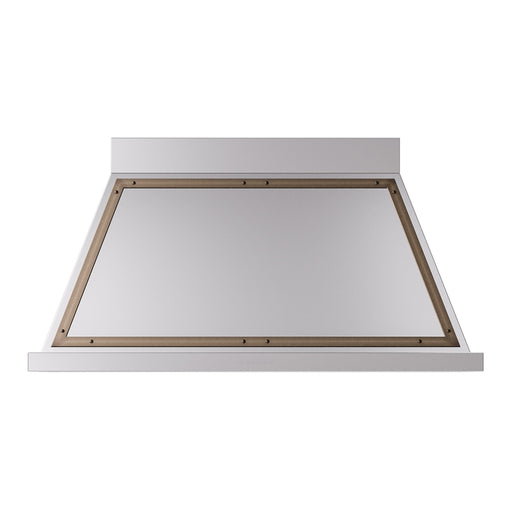 ILVE 48 Inch Nostalgie II Noblesse 600 CFM Wall Mount Stainless Steel Range Hood Burnished