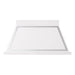 ILVE 48 Inch Nostalgie II Noblesse 600 CFM Wall Mount White Range Hood Chrome