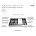 ILVE 48 Inch UHCP48FSSLP Professional Plus II Built-In Stainless Steel Liquid Propane Rangetop with 8 Burners and Griddle Features