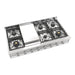 ILVE 48 Inch UHCP48FSSLP Professional Plus II Built-In Stainless Steel Liquid Propane Rangetop with 8 Burners and Griddle Main