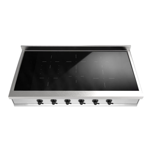 ILVE 48 Inch UHCPI486NSSB Nostalgie II Built-In Induction Rangetop with 6 Element in Burnished Front