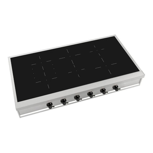 ILVE 48 Inch UHCPI486NSSB Nostalgie II Built-In Induction Rangetop with 6 Element in Burnished Main