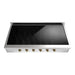 ILVE 48 Inch UHCPI486NSSG Nostalgie II Built-In Induction Rangetop with 6 Element in Brass Front