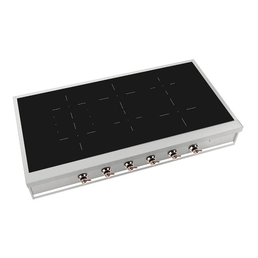 ILVE 48 Inch UHCPI486NSSP Nostalgie II Built-In Induction Rangetop with 6 Element in Copper Main