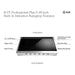 ILVE 48 Inch UHCPI486SS Professional Plus II Built-In Induction Stainless Steel Rangetop with 6 Element Features
