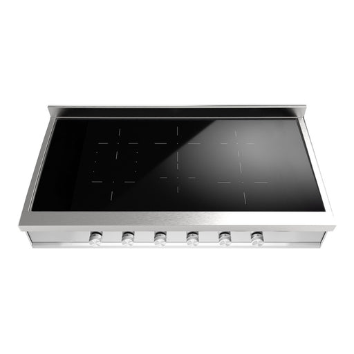 ILVE 48 Inch UHCPI486SS Professional Plus II Built-In Induction Stainless Steel Rangetop with 6 Element Main