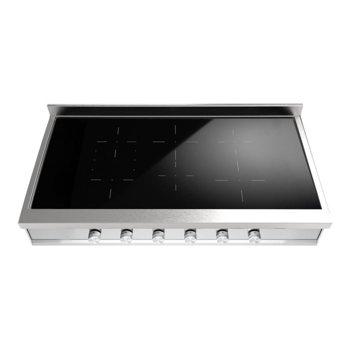 ILVE 48 Inch UHCPI486SS Professional Plus II Built-In Induction Stainless Steel Rangetop with 6 Element Main