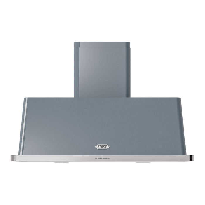 ILVE 48 inch Majestic II 850 CFM Wall Mont Range Hood Blue Grey