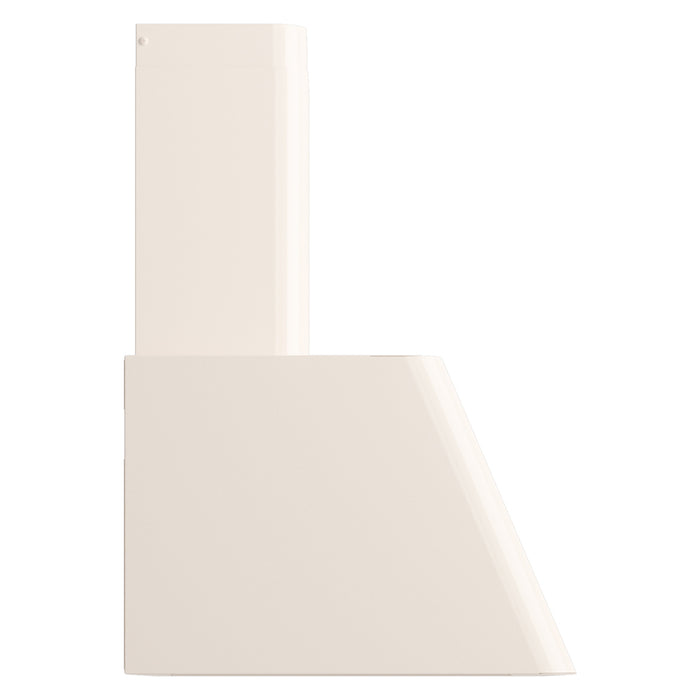ILVE 60 Inch Nostalgie Wall Mount Range Hood Antique White Side