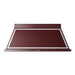 ILVE 60 Inch Nostalgie II Noblesse 600 CFM Wall Mount Burgundy Range Hood Chrome