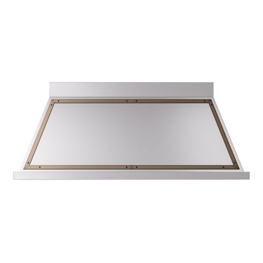 ILVE 60 Inch Nostalgie II Noblesse 600 CFM Wall Mount Stainless Steel Range Hood Burnished