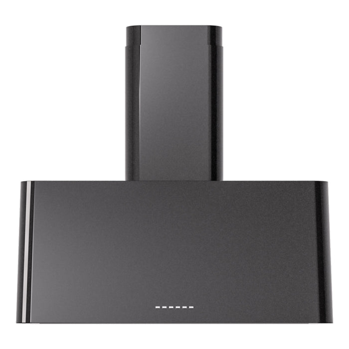 ILVE 60 Inch Nostalgie Wall Mount Range Hood Glossy Black Front