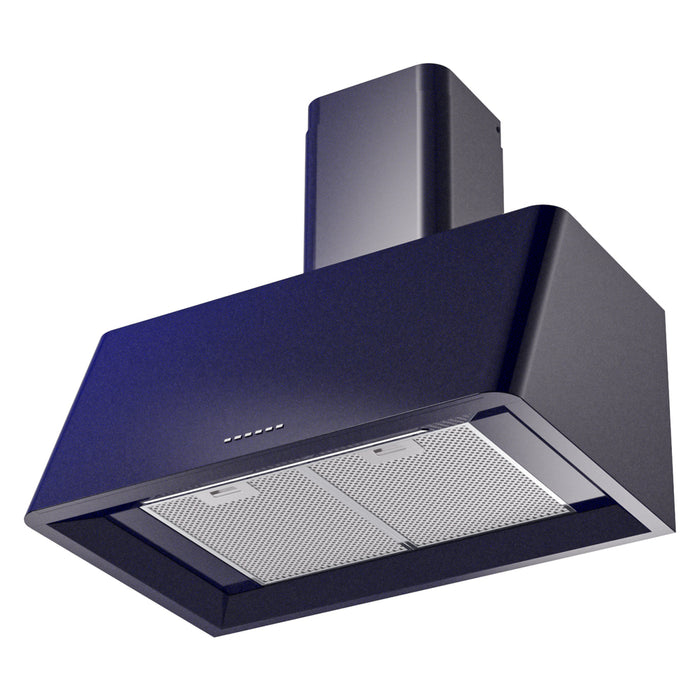 ILVE 60 Inch Nostalgie Wall Mount Range Hood Midnight Blue
